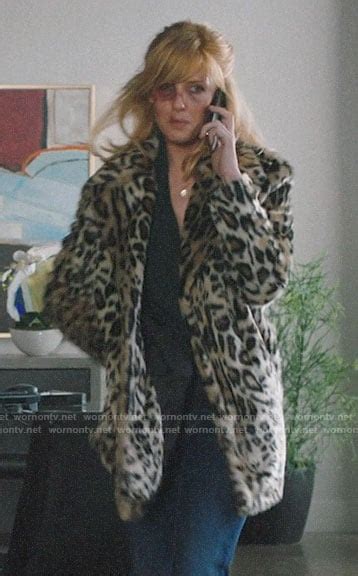 Beth Dutton Leopard Jacket Outfit