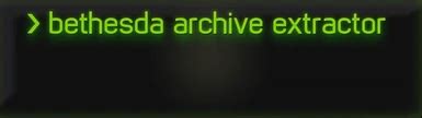 bethesda archive extractor fallout 4