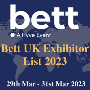 bett 2023 exhibitor list