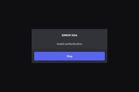 Better Discord Error