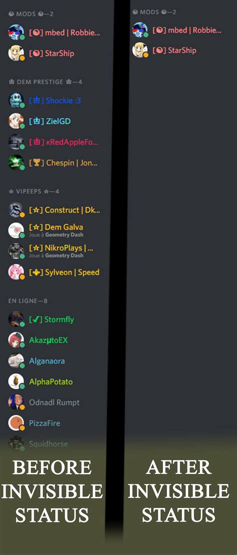 Better Discord Invisible Status Plugin