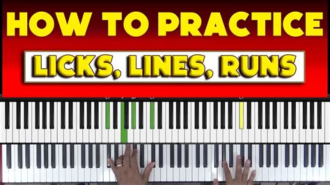 between the lick lines