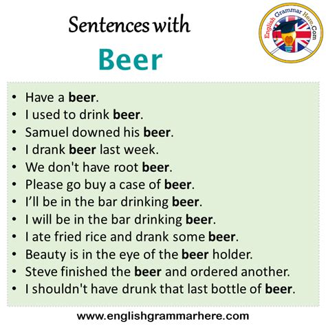 Beverages Example In Sentence