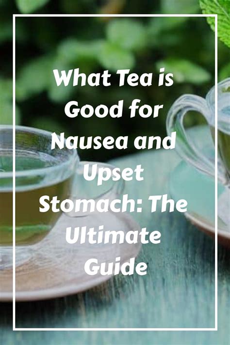 Beverages Good For Nausea