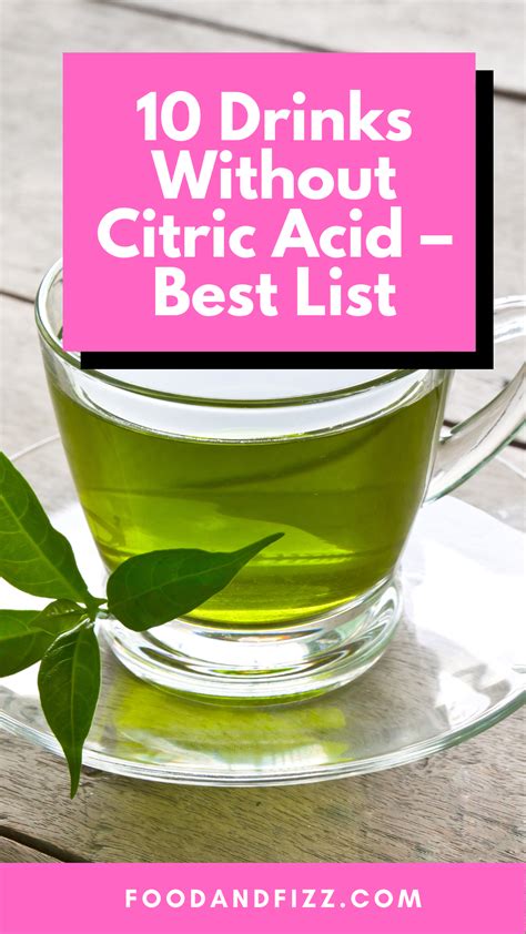 beverages without citric acid