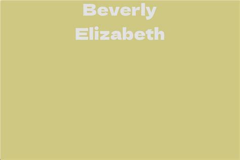 Beverly Elizabeth