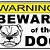 beware of dog sign printable