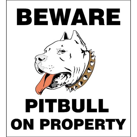 beware of pitbull sign