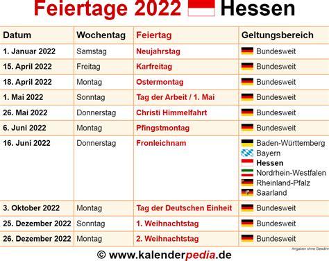 bewegliche feiertage hessen 2022