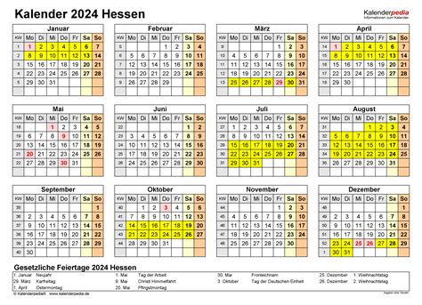 bewegliche ferientage hessen 2024 kassel