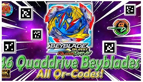 All Beyblade Burst app quad drive QR codes so far - YouTube