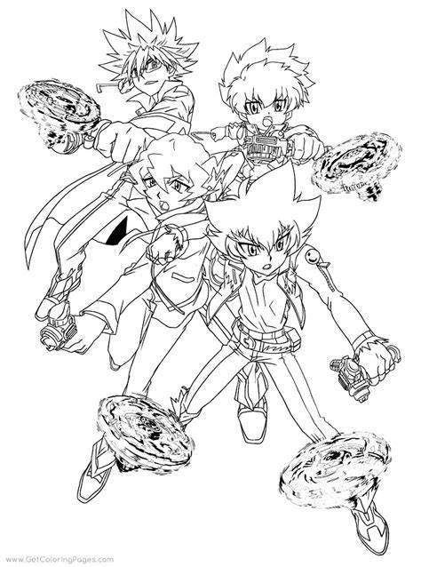 Beyblade Characters Coloring Pages