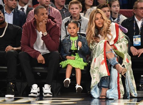 beyonce and jay z with their kids