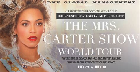 beyonce tickets dc