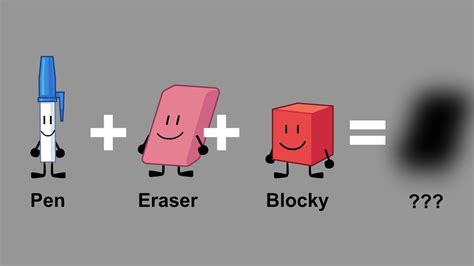 Bfdi Pen Eraser Blocky