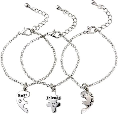 3 best friends forever necklace. 3 bff necklace. best