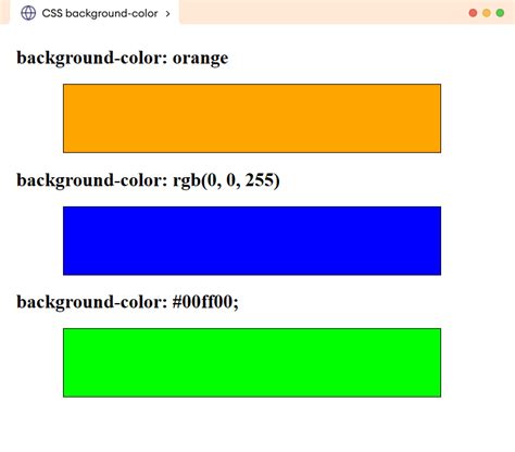 Bg Color Css Code