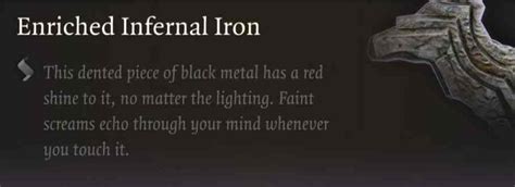 bg3 enriched infernal iron