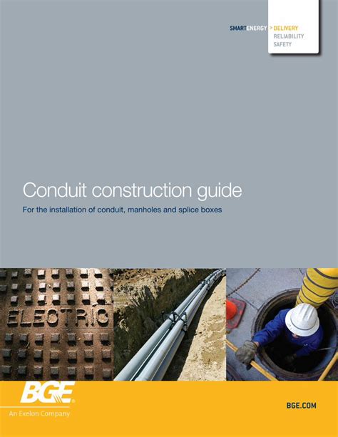 Bge Conduit Construction Guide