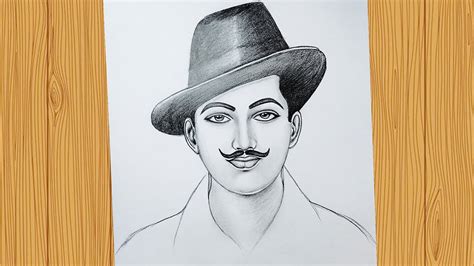 How to draw bhagat singh step by step Easy bhagat sing