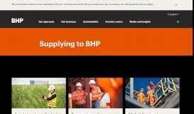 bhp contractor portal login