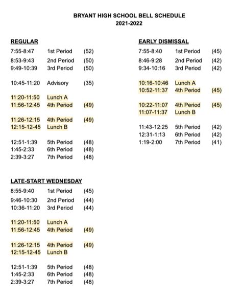 bhs bell schedule 2023