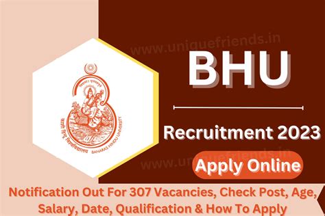 bhu recruitment 2023 notification