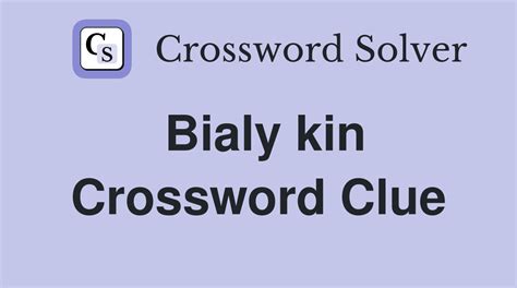 bialy kin crossword clue