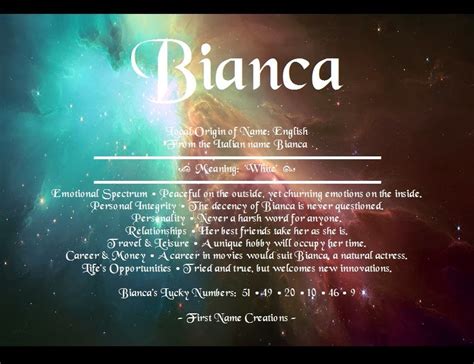 bianca name meaning