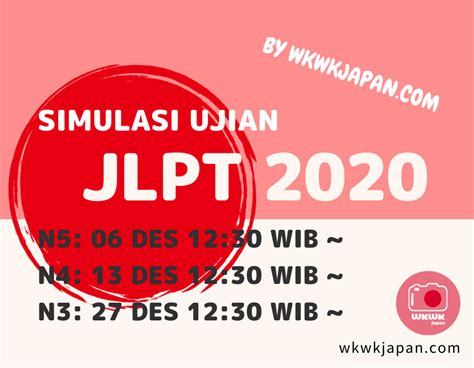 Biaya Pendaftaran JLPT 2020 Indonesia