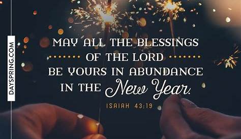 Bible Quotes For New Year Messages