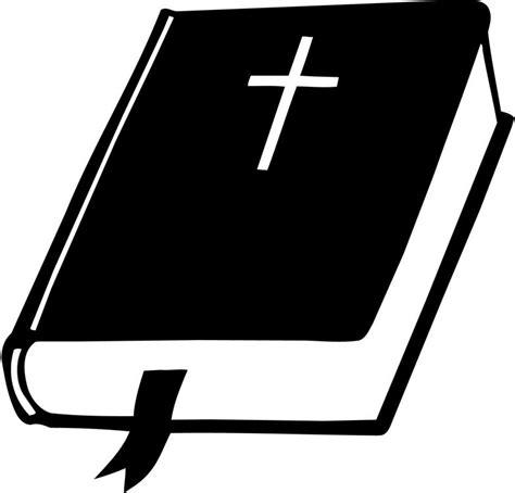 bible black and white clipart