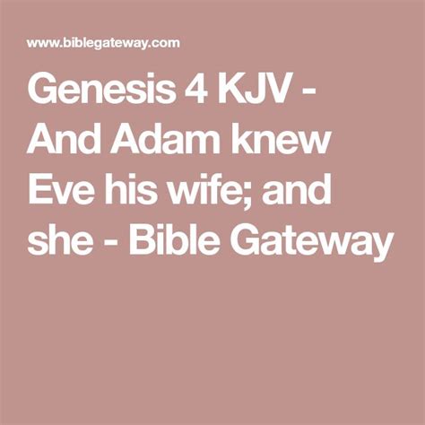 bible gateway kjv genesis