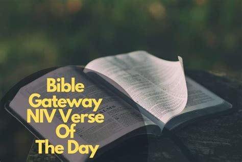 bible gateway verse of the day list