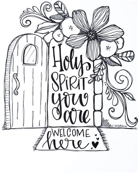 Bible Journaling Coloring Pages Scripture Doodle