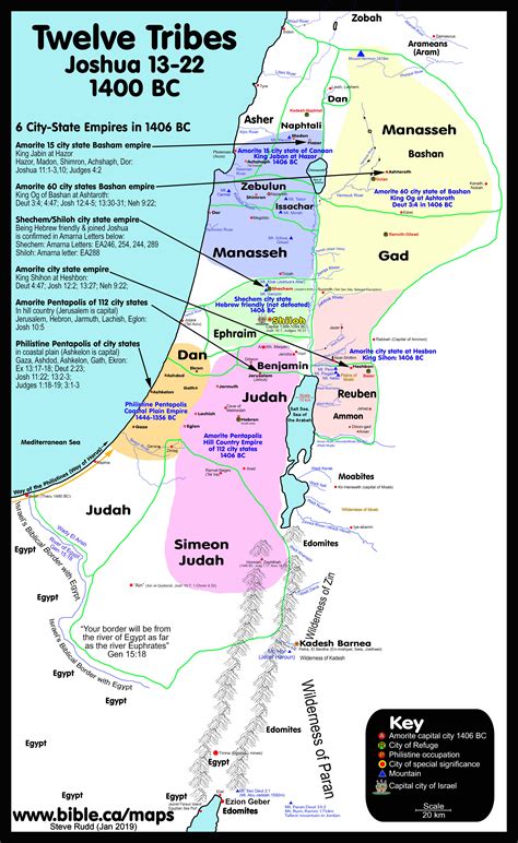 bible map 12 tribes of israel