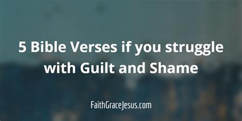bible passages about shame and guilt