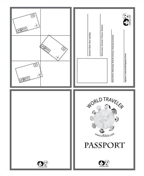 Bible Passport Printable Template