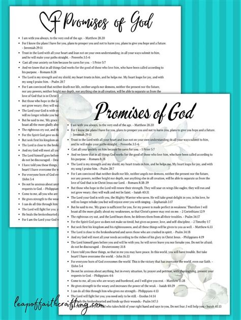 Bible Promises Devotional Printable