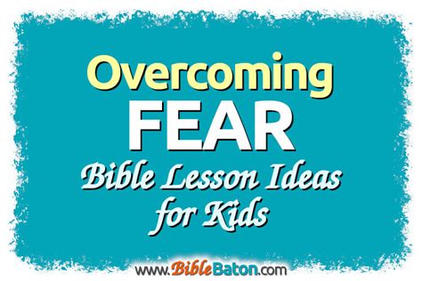 bible stories about overcoming fear
