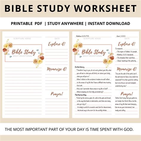 Bible Study Passages Printable
