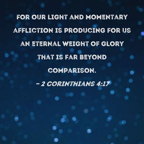 Bible Verse Light Affliction