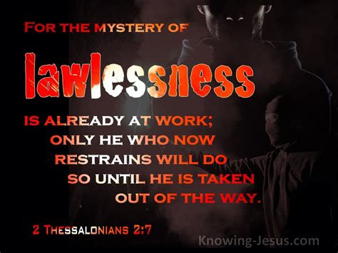 bible verse man of lawlessness is revealed