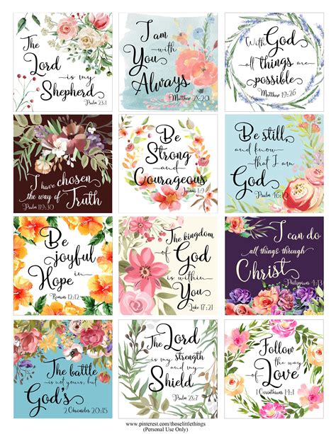 Bible Verse Printable Covers