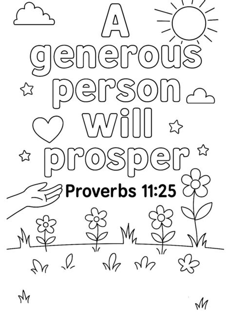 Bible Verse Printable Generous