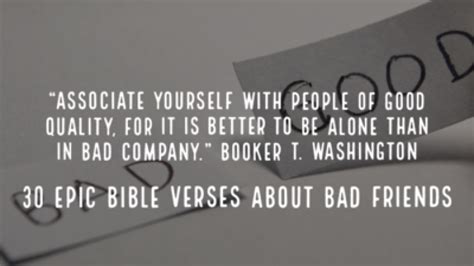 bible verse that talks about bad friends