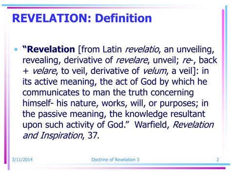 biblical definition of revelation