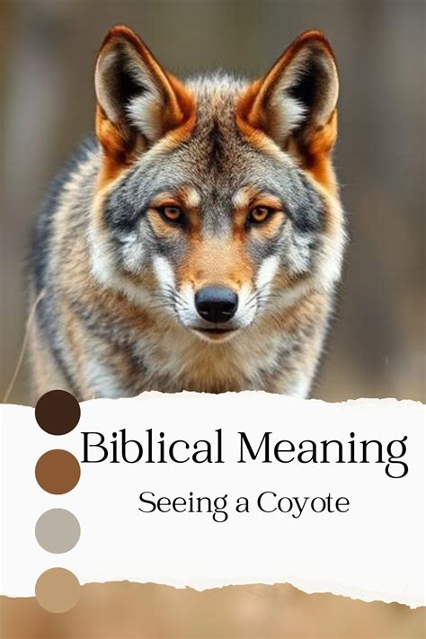 biblical meaning of seeing a coyote