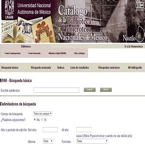 biblioteca nacional catalogo en linea