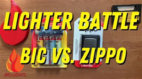 Bic Lighter Vs Zippo